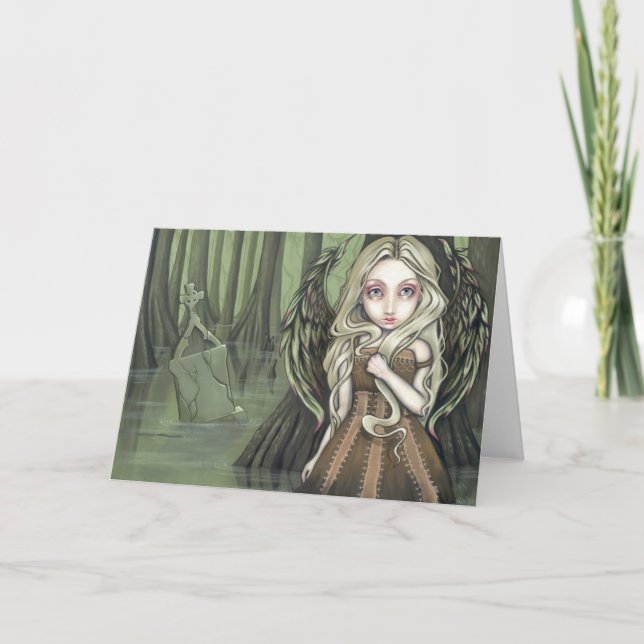 Cartão de saudação "A Tomb in the Swamp" (Frente)