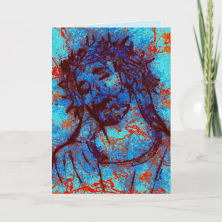 cartão de saudação abstrato jesus