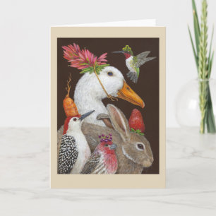 Cartão de saudação "alguns bons amigos"