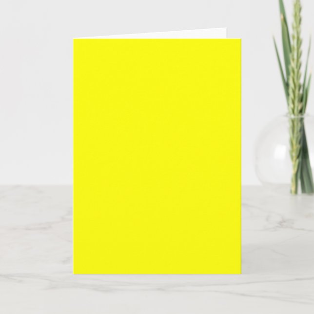 Cartão de saudação amarelo (Frente)