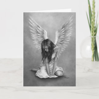 Cartão de Saudação Anjo Corado