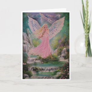 cartão de saudação anjo da terra