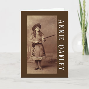 Cartão de Saudação Annie Oakley Sharpshooter