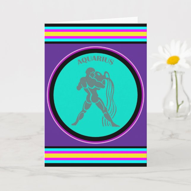 Cartão de Saudação Aquarius (Planta pequena)