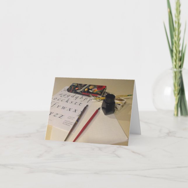 Cartão de Saudação Artista Pensado (Frente)