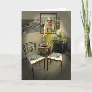 Cartão de Saudação Artístico Divertido!