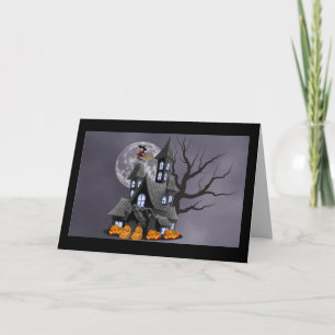 cartão de saudação assustador de halloween