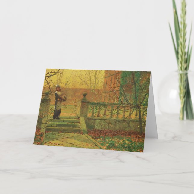 Cartão de Saudação Atkinson Grimshaw Autumn Gold C (Frente)