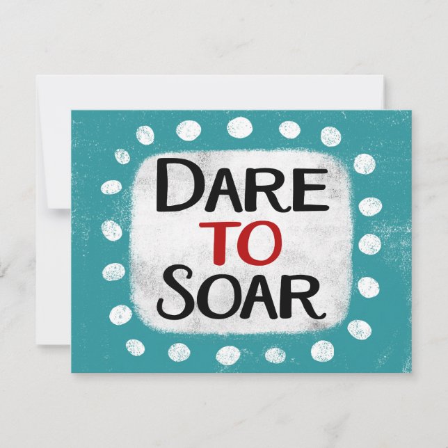 Cartão de Saudação Atrevida A Soar (Frente)