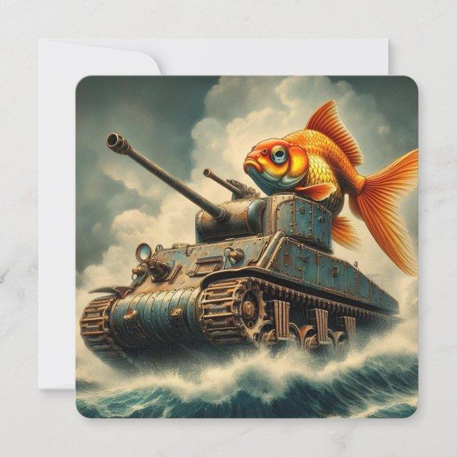 Cartão de Saudação "Aventuras Inesperadas" (Frente)