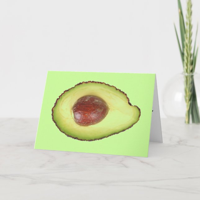 Cartão de saudação Avocado (Frente)