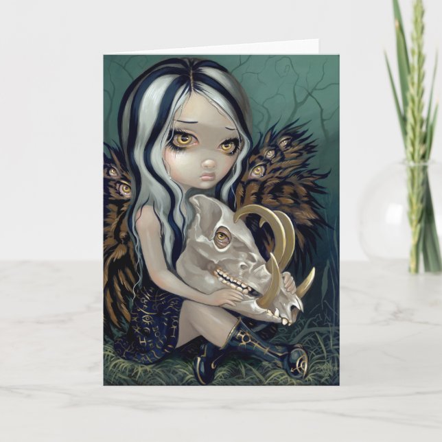 Cartão de saudação "Babirusa Skull" (Frente)