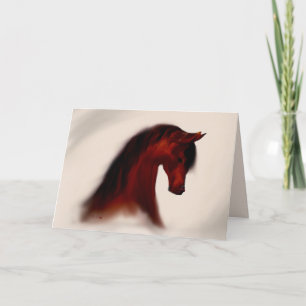 Cartão de Saudação "Bay Mare" (vazio)