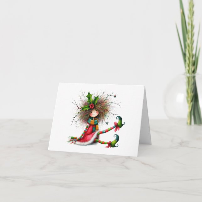 Cartão de Saudação Bonito e Quirky (Frente)