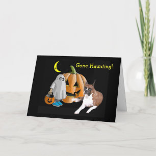 Cartão de Saudação Boxer Halloween