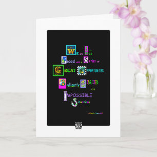 Cartão de saudação Brilhante Disguiado