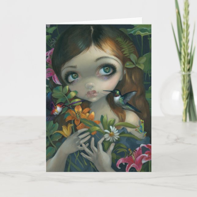 Cartão de saudação "Buquê selvagem" (Frente)