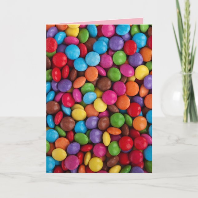 Cartão de saudação Button Candy (Frente)