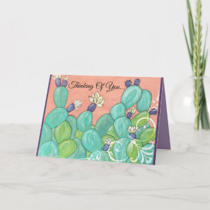 Cartão de Saudação Cactus