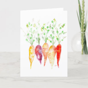 Cartão de Saudação - Carrozes Heirloom de Aquarela