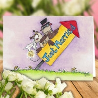 cartão de saudação CASADOS by Nicole Janes