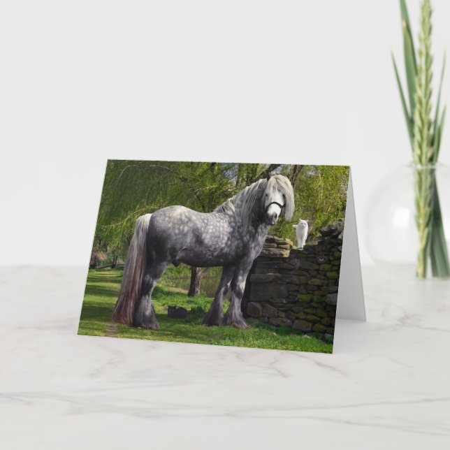 Cartão de Saudação "Caspian & Your Cats" (Frente)