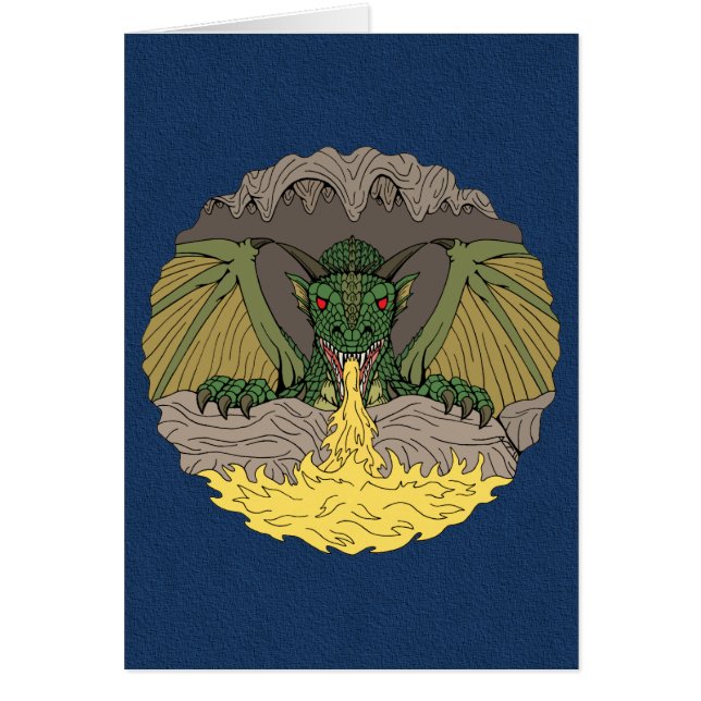 Cartão de Saudação Cavern Dragon 2016 (Frente)