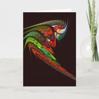 Cartão de Saudação Chameleon Abstrato Art