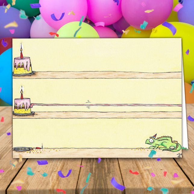 Cartão de saudação CHAMELEON BIRTHDAY por Nicole J (Criador carregado)