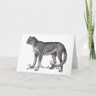 Cartão de Saudação Cheetah