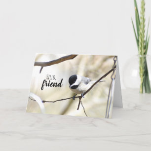Cartão de Saudação Chickadee