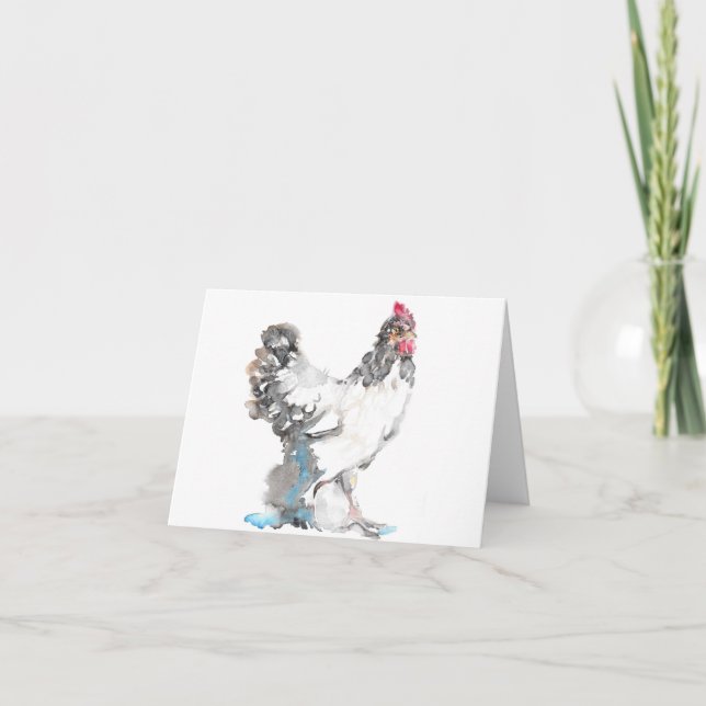Cartão de saudação Chicken Hen (Frente)