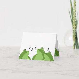 Cartão de Saudação Chorus Bullfrog