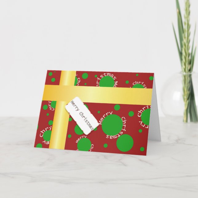 Cartão de Saudação Christmaspackage (Frente)