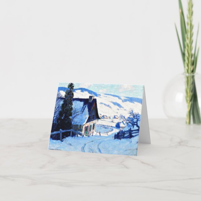 Cartão de saudação Clarence Gagnon - Fazenda (Frente)