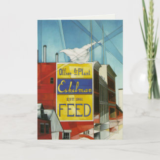 Cartão De Saudação Com A Pintura De Charles Demuth