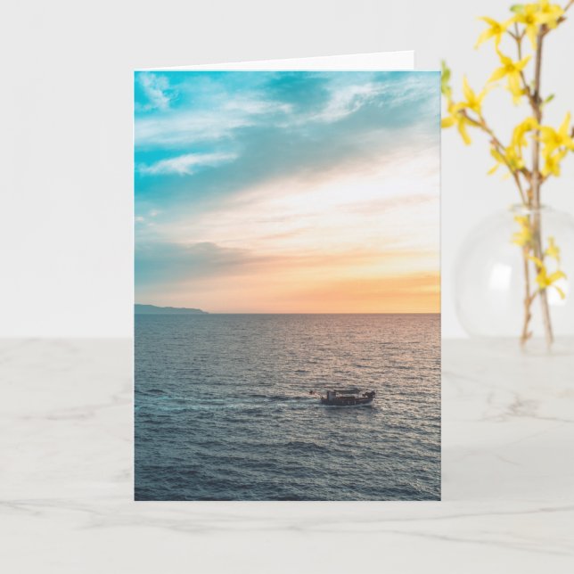 Cartão de Saudação com Foto Personalizada (Flor Amarela)