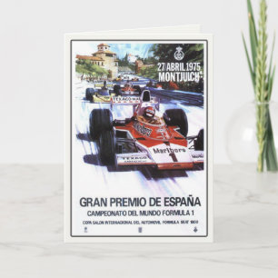 Cartão de saudação com Poster do Grande Prêmio de