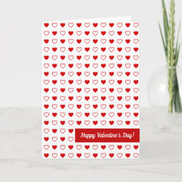 Cartão de Saudação Corações Dobrados