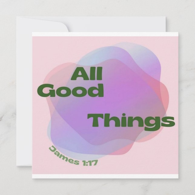 Cartão de Saudação Cristão / Cartão Postal / Cotaç (Frente)