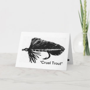 Cartão de Saudação "Cruel Trout"