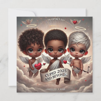 Cartão De Saudação Cupid 2025 E Além Da Trio Cupid