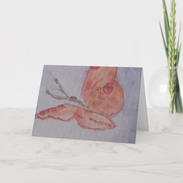 Cartão de Saudação da Borboleta de Verão (Frente)