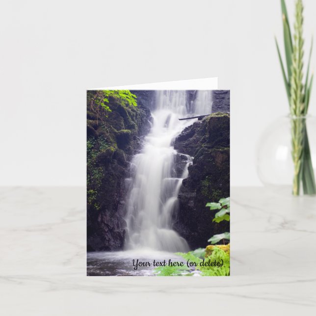 Cartão de saudação da cascata escocesa (Frente)