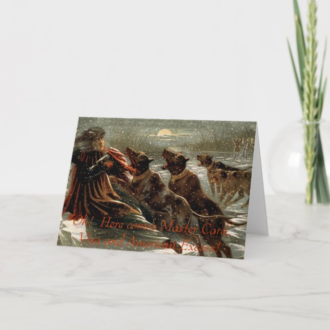 Cartão de Saudação da Dívida de Natal (Frente)