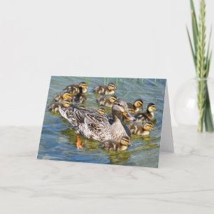 Cartão de Saudação da Família Duck