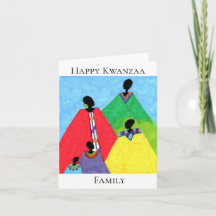 Cartão de Saudação da Família Kwanzaa