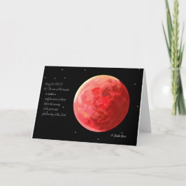 Cartão de Saudação da Lua de Sangue