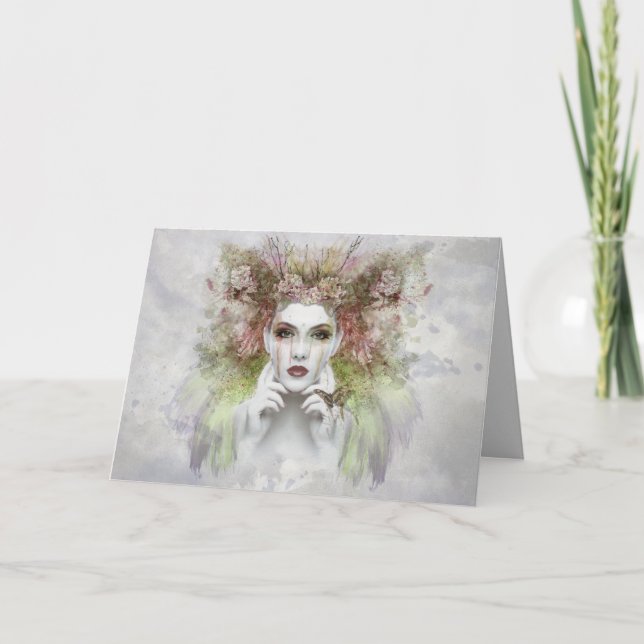 cartão de saudação da mãe natureza (Frente)