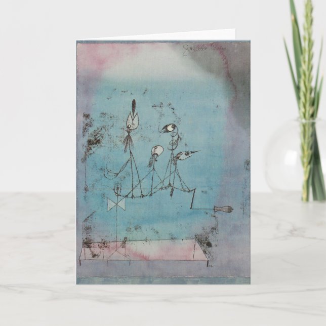 Cartão de Saudação da Máquina de Twitter de Paul K (Frente)